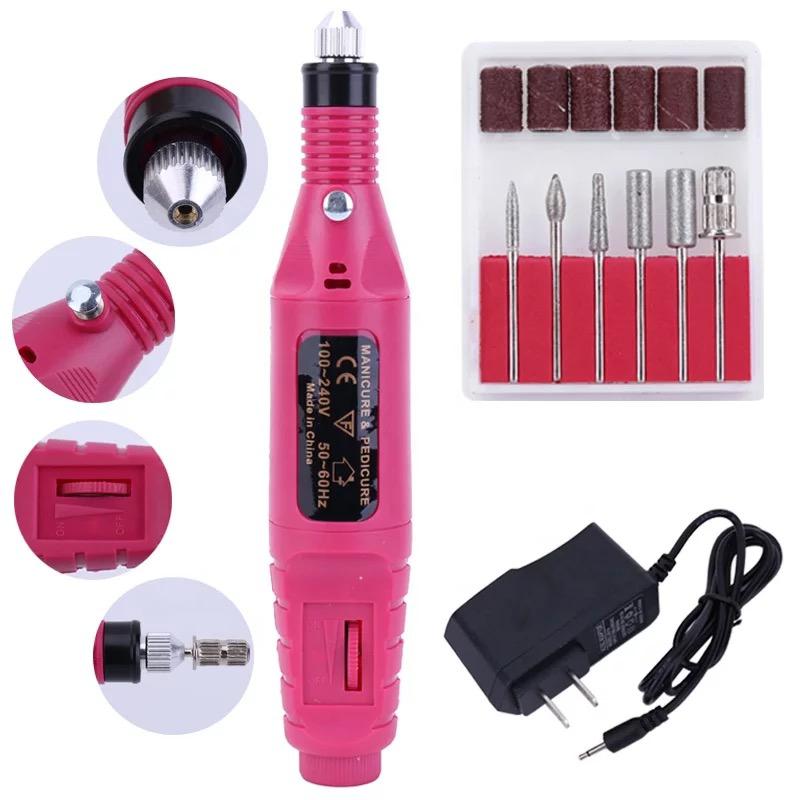 Lixadeira Motor Caneta Bi volts Unha Lixa Elétrica Profissional Bloco Motor Bivolt Beleza Salão Manicure Estética