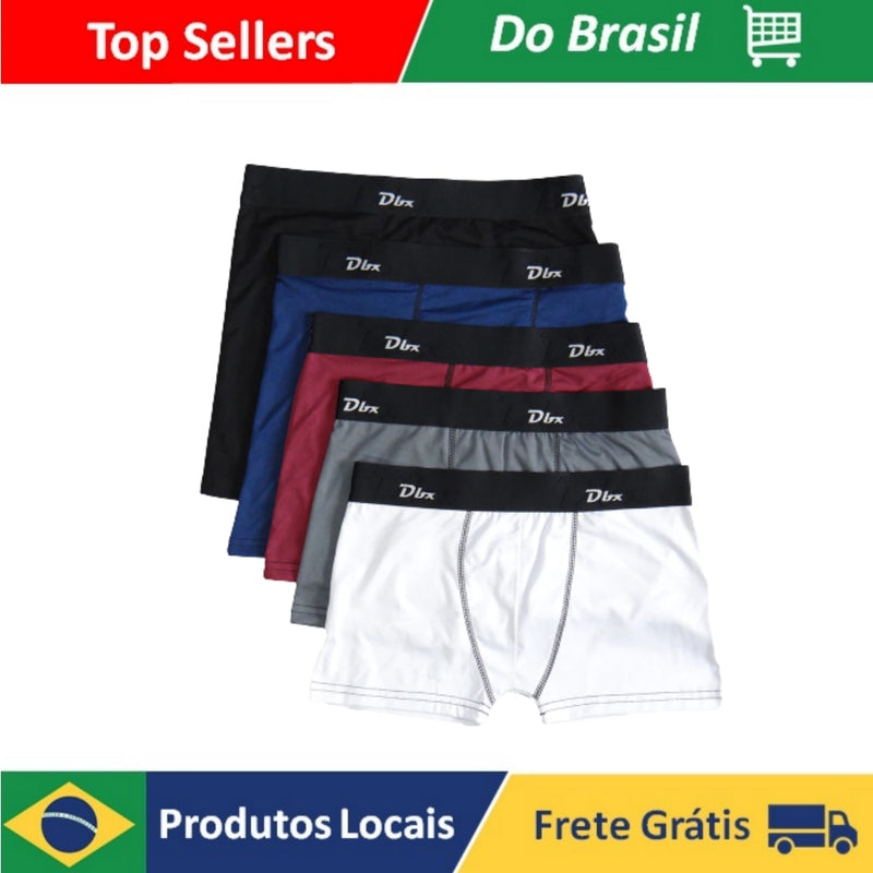 Kit 10 ou 5 Cuecas Boxer Microfibra Atacado Original Adulto Masculino