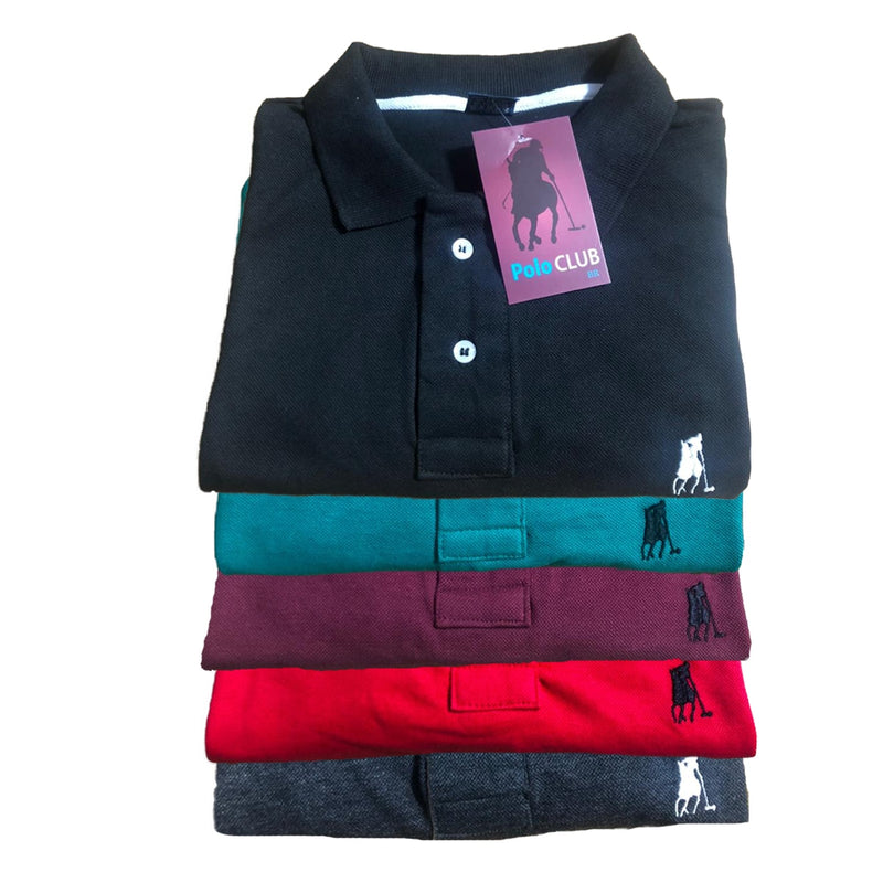 Kit 5 Camisas Polo Masculina Camiseta Blusa De Luxo